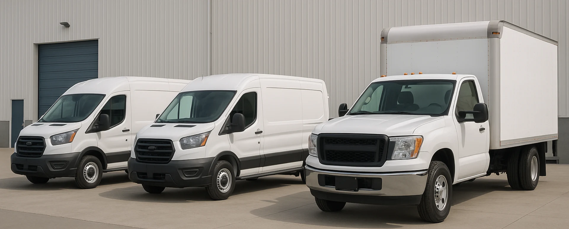 A fleet of vehicles